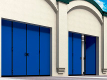 Складные ворота (без нижней направляющей) применяются для перекрытия проемов гаражей и боксов для хранения крупногабаритной техники