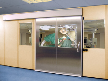 Медицинские герметичные автоматические двери для операционных блоков