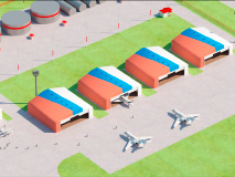 Авиационные ангары для хранения и обслуживания широкофюзеляжных воздушных судов
