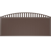 Щит арочный с решеткой с вертикальным расположением сэндвич-панелей
